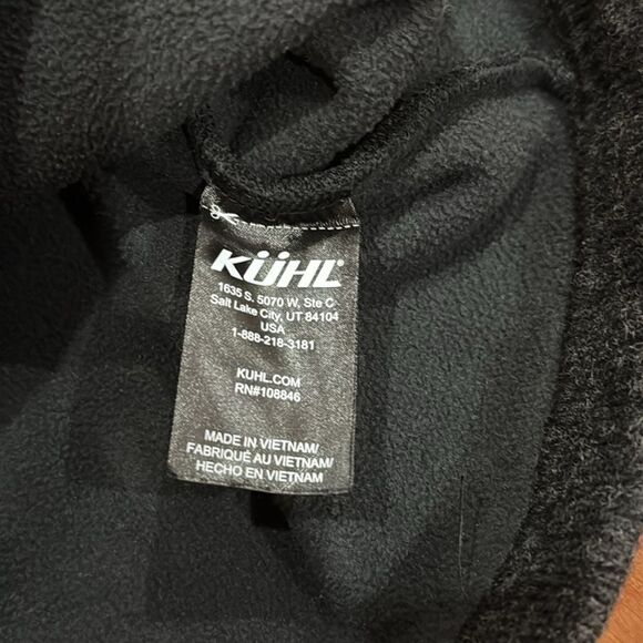 Kuhl Kore Quarter Zio Thermo Gray Pullover Fleece Lined Size M - Picture 6 of 12